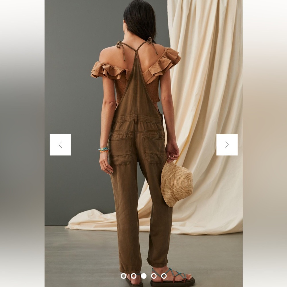 Pilcro Olive Brown Utility Jumpsuit - Picture 2 of 7